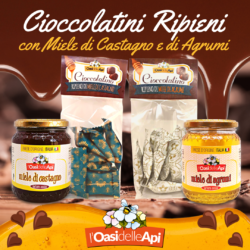 Cioccolatini ripieni al Miele di Agrumi e di Castagno